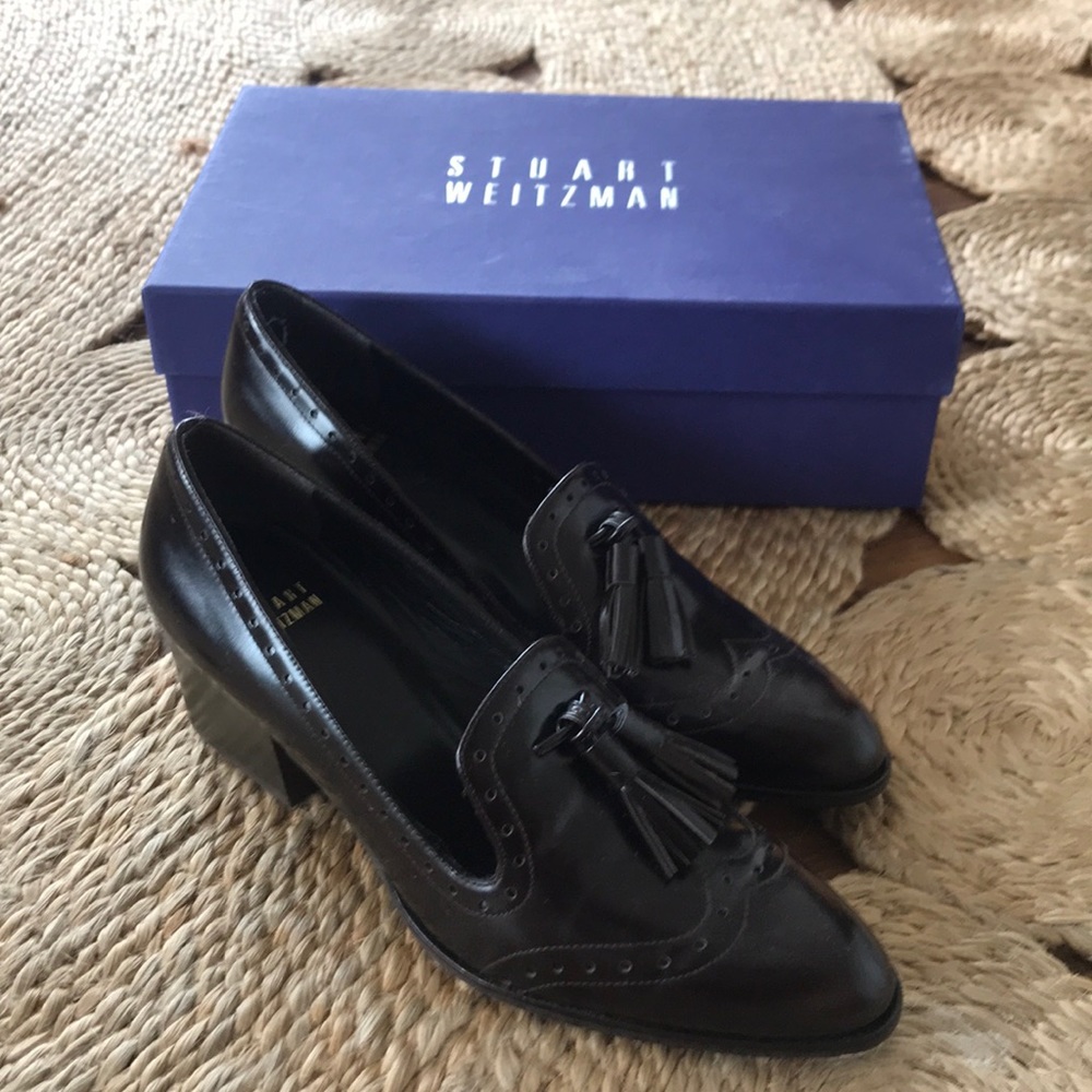 Brand new Stuart Weitzman heeled loafers NWT - Picture 1 of 5